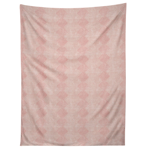 Little Arrow Design Co diamond mud cloth pink Tapestry
