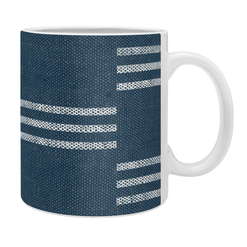 Little Arrow Design Co ella triple stripe blue Coffee Mug