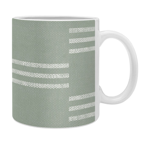 Little Arrow Design Co ella triple stripe sage Coffee Mug