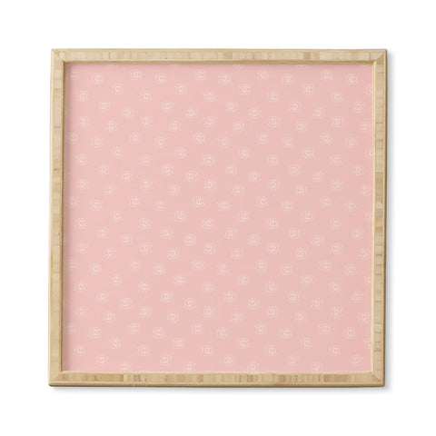 Little Arrow Design Co eyes on pink Framed Wall Art