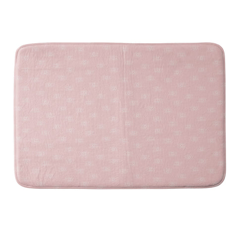 Little Arrow Design Co eyes on pink Memory Foam Bath Mat