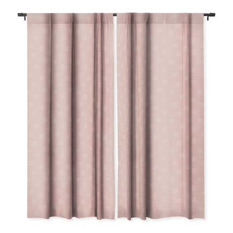 Little Arrow Design Co eyes on pink Blackout Window Curtain