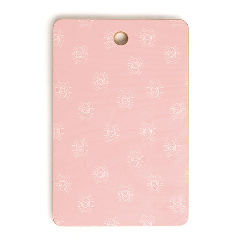Little Arrow Design Co eyes on pink Cutting Board Rectangle