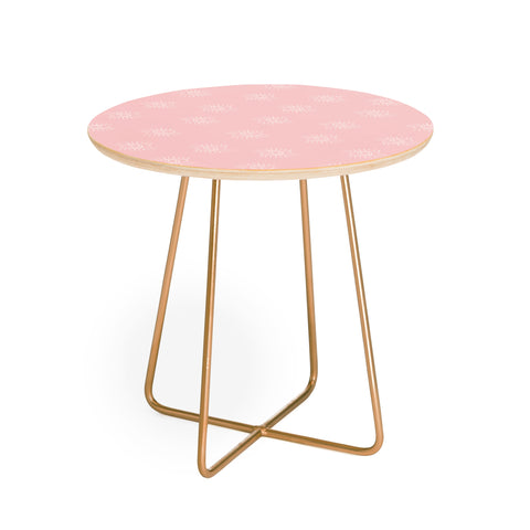Little Arrow Design Co eyes on pink Round Side Table