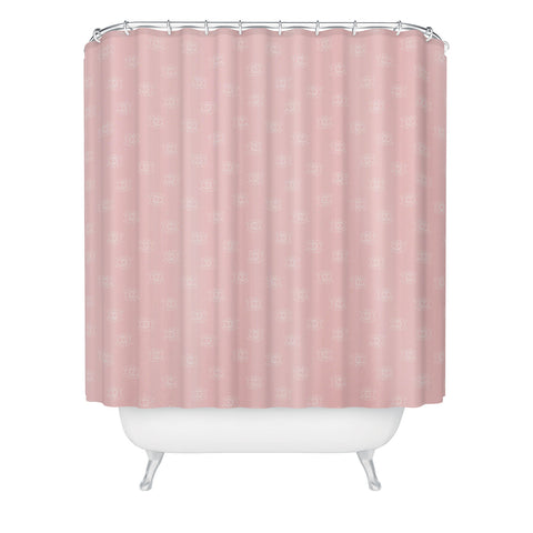 Little Arrow Design Co eyes on pink Shower Curtain