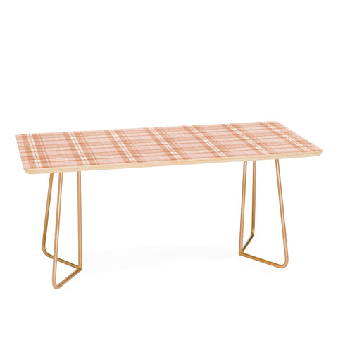 Little Arrow Design Co fall plaid peach Coffee Table
