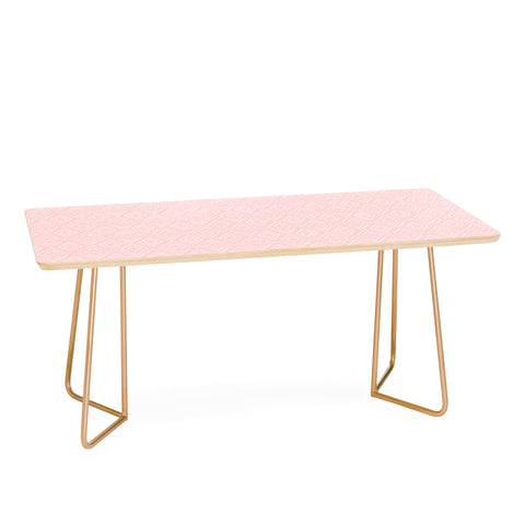 Little Arrow Design Co farmhouse diamonds pink Coffee Table