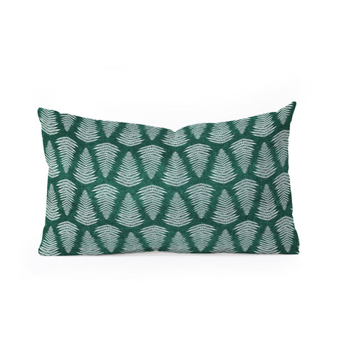 Little Arrow Design Co fern on forest Oblong Throw Pillow