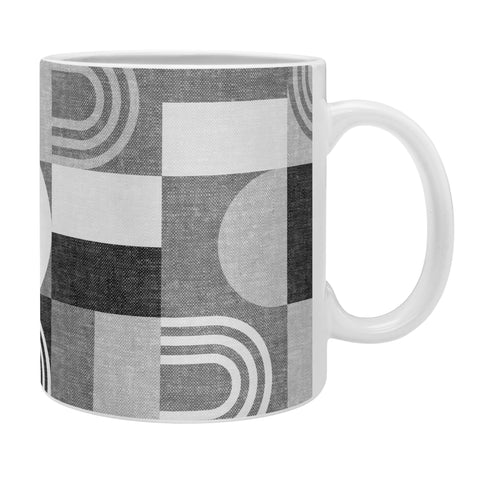 Little Arrow Design Co geometric patchwork gray Coffee Mug