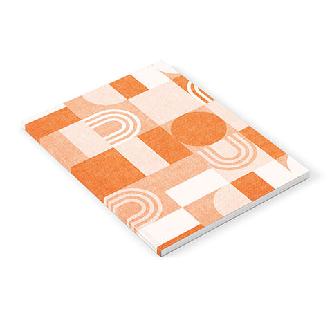 Little Arrow Design Co geometric patchwork orange Notebook