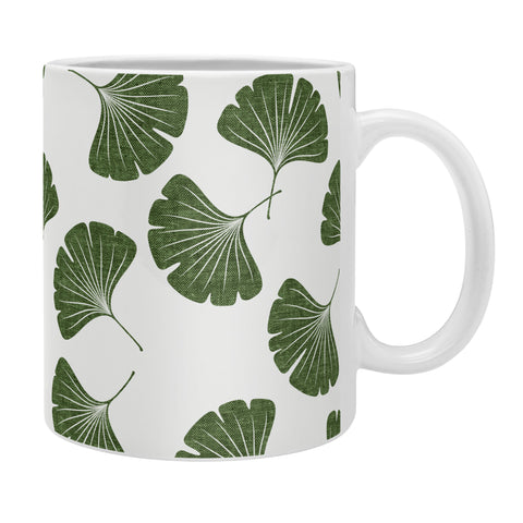 Little Arrow Design Co green ginkgo leaves Coffee Mug