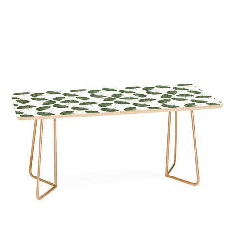 Little Arrow Design Co green ginkgo leaves Coffee Table
