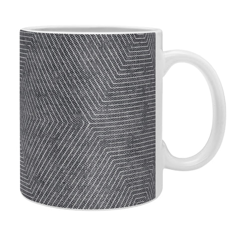 Little Arrow Design Co hexagon stripes gray Coffee Mug