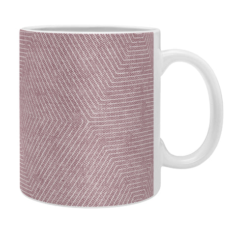 Little Arrow Design Co hexagon stripes mauve Coffee Mug