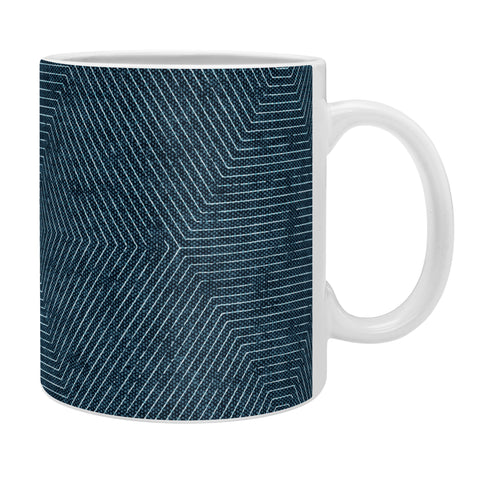 Little Arrow Design Co hexagon stripes navy Coffee Mug