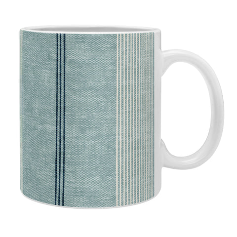 Little Arrow Design Co ivy stripes dusty blue Coffee Mug