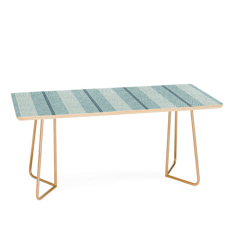 Little Arrow Design Co ivy stripes dusty blue Coffee Table
