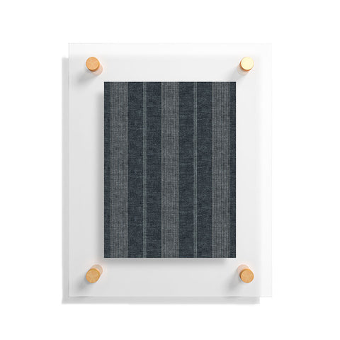 Little Arrow Design Co ivy stripes gray blue Floating Acrylic Print