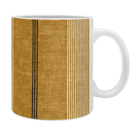 Little Arrow Design Co ivy stripes mustard Coffee Mug