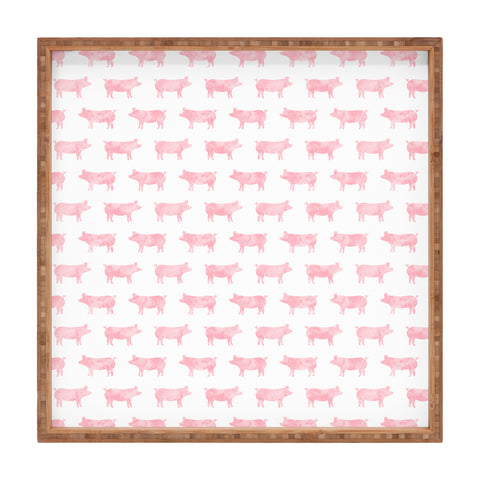 Little Arrow Design Co Just Pigs Square Tray