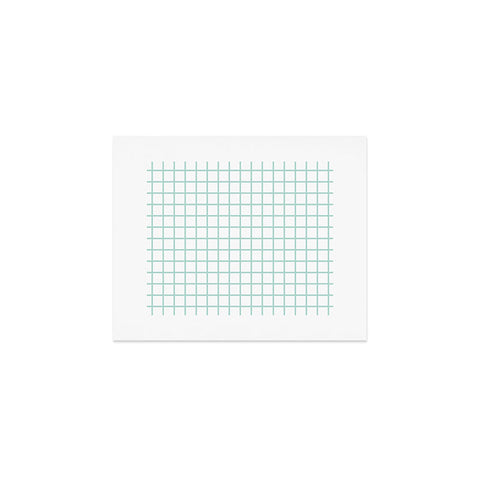 Little Arrow Design Co mint grid Art Print
