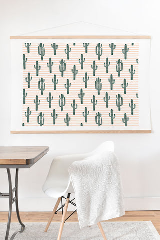 Little Arrow Design Co Modern Jungle Cactus Art Print And Hanger