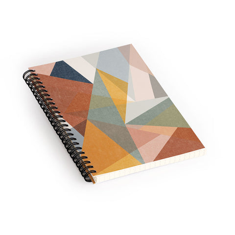 Little Arrow Design Co modern triangle mosaic multi Spiral Notebook