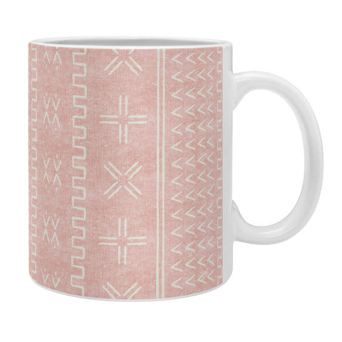Little Arrow Design Co mud cloth arrow cross pink Coffee Mug