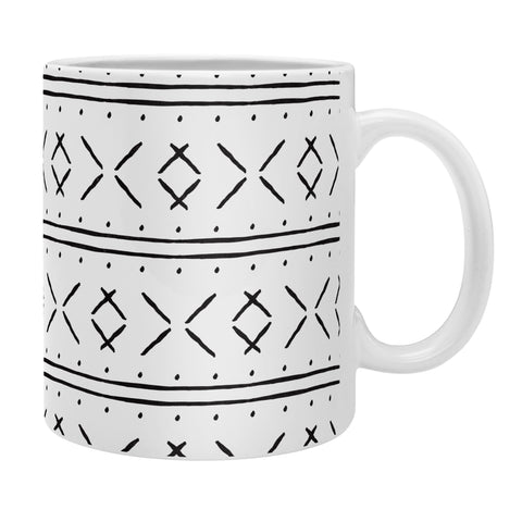 Little Arrow Design Co mud cloth stitch black Coffee Mug