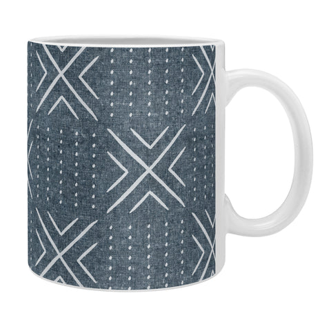 Little Arrow Design Co mud cloth tile navy Coffee Mug
