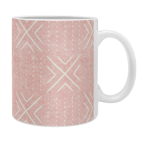 Little Arrow Design Co mud cloth tile pink Coffee Mug