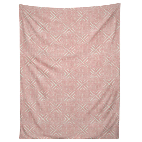 Little Arrow Design Co mud cloth tile pink Tapestry
