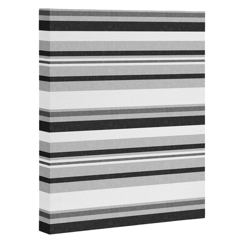 Little Arrow Design Co multi stripes gray Art Canvas