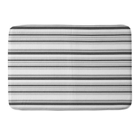 Little Arrow Design Co multi stripes gray Memory Foam Bath Mat