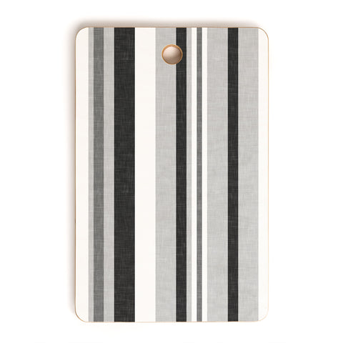 Little Arrow Design Co multi stripes gray Cutting Board Rectangle