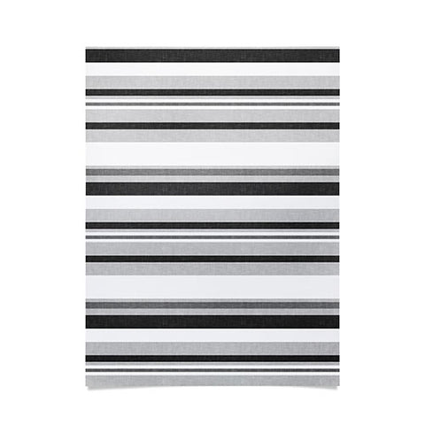 Little Arrow Design Co multi stripes gray Poster