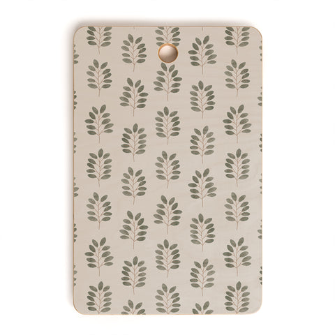 Little Arrow Design Co noble branches pewter and olive Cutting Board Rectangle
