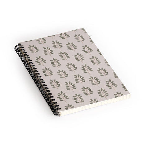 Little Arrow Design Co noble branches pewter and olive Spiral Notebook