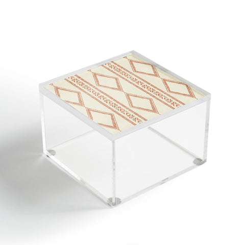 Little Arrow Design Co oceania diamond stripes ginger Acrylic Box