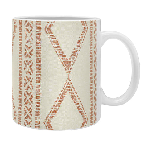 Little Arrow Design Co oceania diamond stripes ginger Coffee Mug
