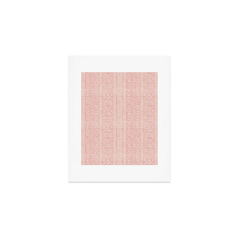Little Arrow Design Co pink mudcloth tribal Art Print