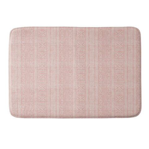 Little Arrow Design Co pink mudcloth tribal Memory Foam Bath Mat