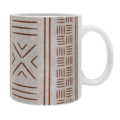 Little Arrow Design Co rust stone mudcloth tribal Coffee Mug