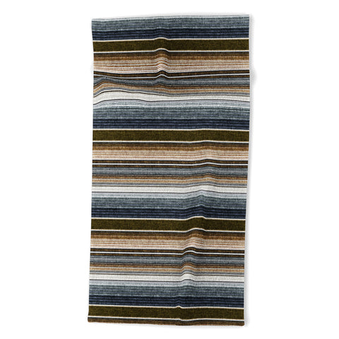 Little Arrow Design Co serape southwest stripe cool Beach Towel