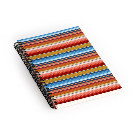 Little Arrow Design Co serape southwest stripe red Spiral Notebook