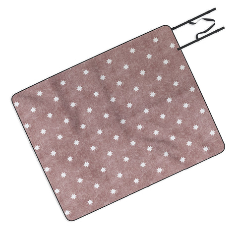 Little Arrow Design Co stars on mauve Picnic Blanket