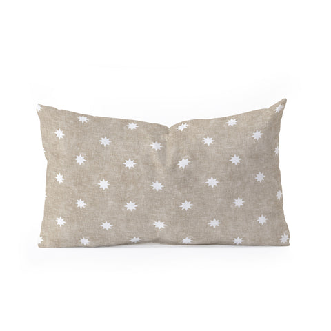 Little Arrow Design Co stars on stone Oblong Throw Pillow