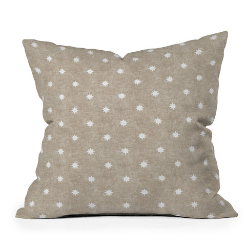 Little Arrow Design Co stars on stone Throw Pillow