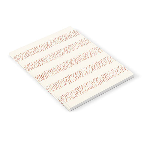 Little Arrow Design Co stippled stripes cream orange Notebook