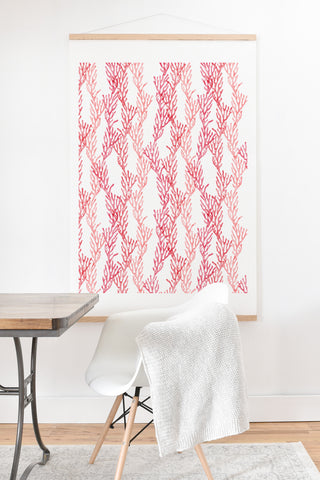 Little Arrow Design Co summer coral Art Print And Hanger